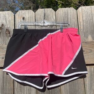 Nike Women's Athletic Shorts in Black and Pink